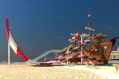 最新の会社の事例について 天津ミキューブ室内水上公園