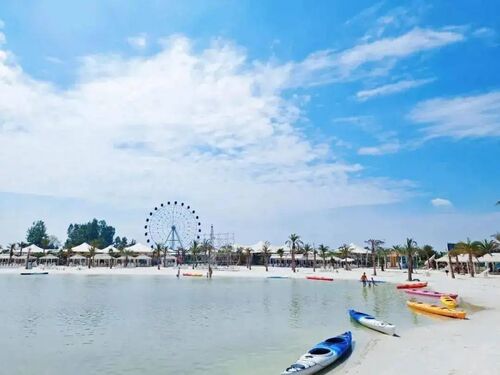 最新の会社の事例について Artificial Lagoon | Crystal-Clear Swimming Lagoon with Beach Entry for Resorts & Hotels | Vison Waterparks