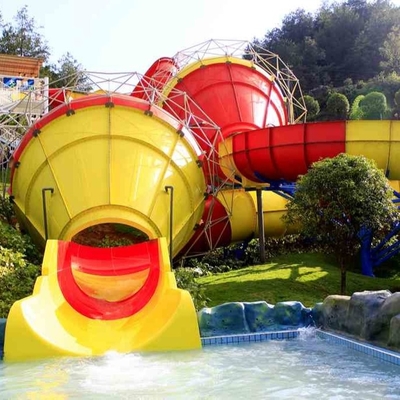 品質  Funny Outdoor Park Water Slide Fiberglass Tantrum Valley For 480 Riders Per Hour 工場
