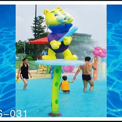 品質  Customized Fiberglass Spray Park Equipment, Spray Cat Water Sprayground For Kids Adults 工場