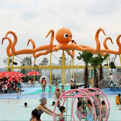 品質  Customized 8m Height Octopus Spray  For Aqua Water Playground Equipment 工場