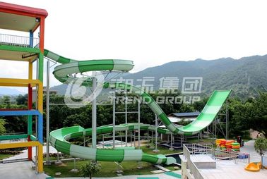 Funnuy注文水スライド、2人家族の楽しみのための遊園地のブーメランの水のスライド