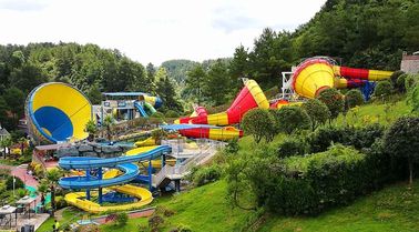 水公園装置は、巨大な水公園のための多彩なガラス繊維水スライド/水公園のスライドをカスタマイズしました