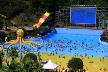 11m/8m の高さの高速スライド、5 枚のライダーのガラス繊維水スライド水公園装置