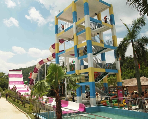 巨大な水公園装置の大人のための刺激的なプールのガラス繊維のWaterslides