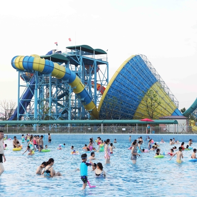 トルネード大きいガラス繊維水スライド、水公園の時間容量ごとの720人のライダー