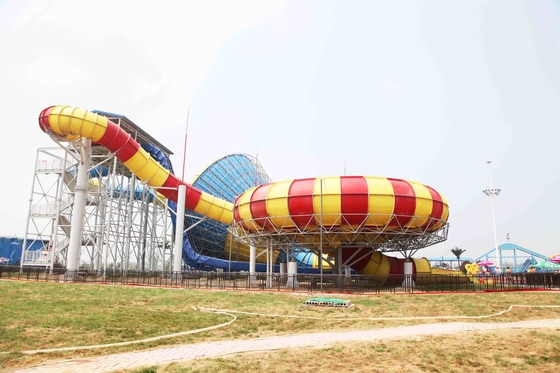 高容量720のライダー/hが付いている水公園のガラス繊維のスライド/スペース ボール水スライド
