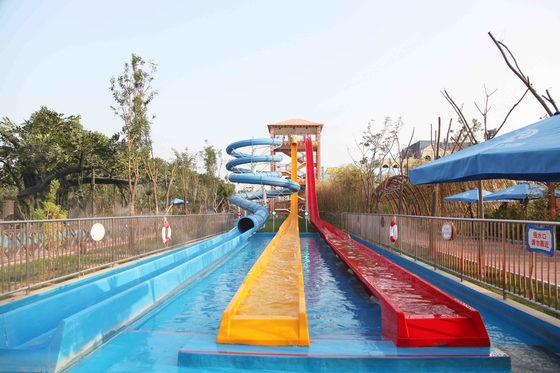 子供、水公園のための屋外の運動場装置のための商業水スライド