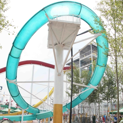 ExcitingSlideの水公園のガラス繊維水スライド、プラットホームの高さ16m