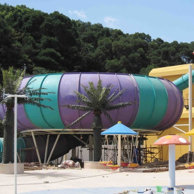 水道事業のためのカスタマイズされた楽しみの水公園のガラス繊維水スライド巨大なスペース水スライド