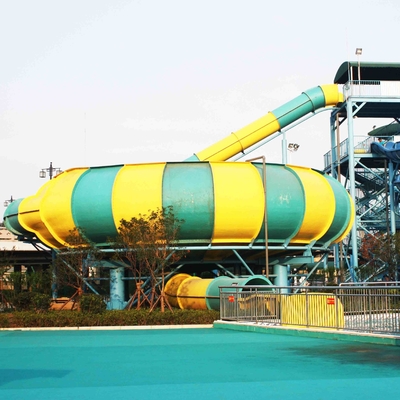 16mのプラットホームの楽しみの水公園のガラス繊維水スライド巨大なスペース水スライド