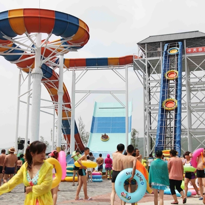 電流を通された炭素鋼の水は waterpark のプロジェクト、プール水スライドのために滑ります