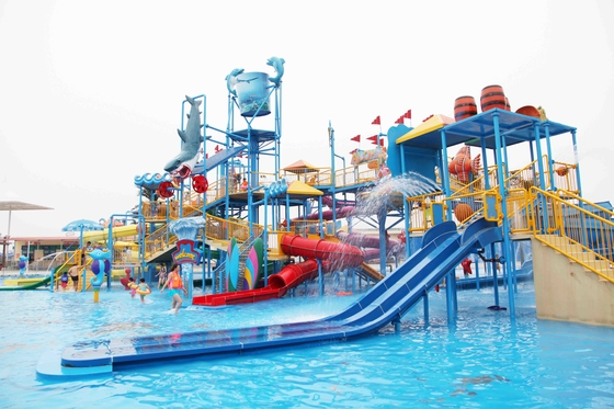 大人水スライド/子供の Waterslide が付いている娯楽水要塞