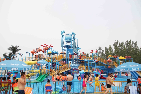 大人水スライド/子供の Waterslide が付いている娯楽水要塞