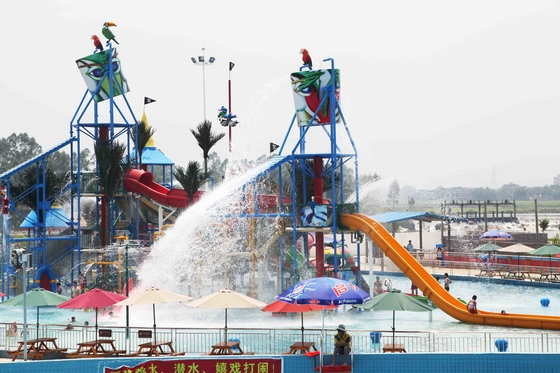 楽しみのテーマ パーク/ガラス繊維のための相互水公園のゲーム水家は滑ります