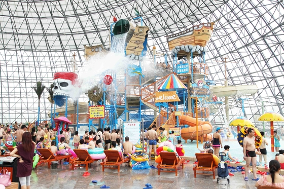 ホテル/水家のための屋外水遊園地注文水スライドの組合せ