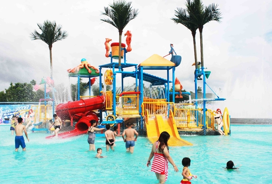 催し物のガラス繊維の子供の水運動場商業水公園装置