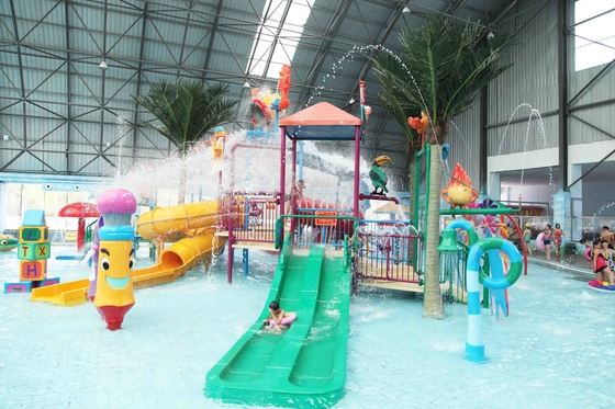 水の家が付いているカスタマイズされた小型水公園装置の子供の水運動場