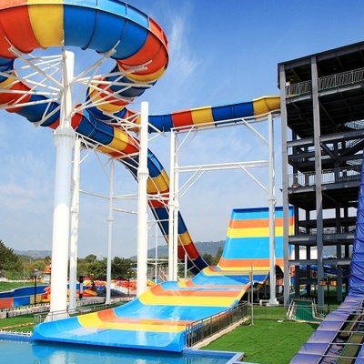 巨大な水公園装置の大人のための刺激的なプールのガラス繊維のWaterslides