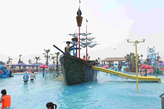 カスタマイズされたガラス繊維の海賊船/強い水のしぶき水公園装置