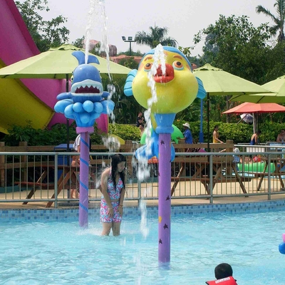 子供/子供のための多彩なコイのスプレー公園のガラス繊維装置は運動場に水をまきます