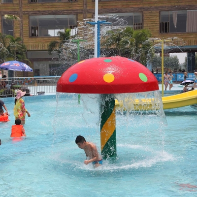 子供のゲームのためのガラス繊維/ポリ塩化ビニールのスプレーのきのこのWaterparkカスタマイズされた装置
