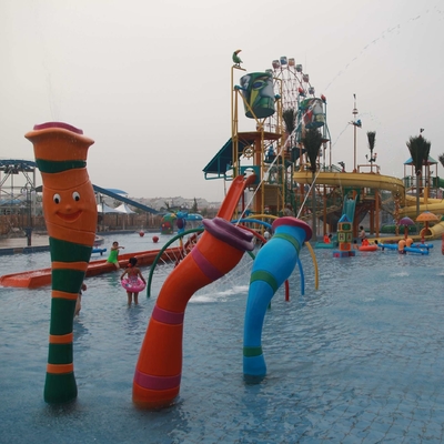 子供/子供の楽しみのためのカスタマイズされたコイのカートンのスプレー公園の水公園装置