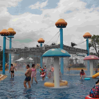きのこのグループのスプレー公園装置、水公園のためのカスタマイズされたガラス繊維水スライド