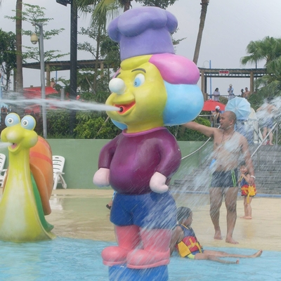 waterpark、水公園装置を造るのに使用されるガラス繊維の彫像