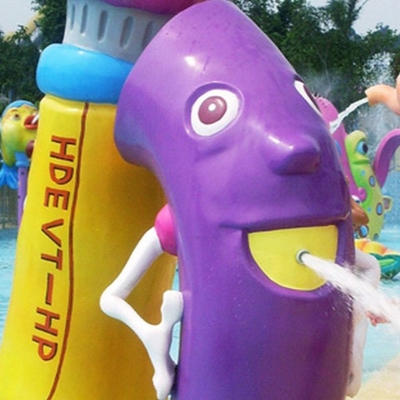 ポリ塩化ビニールのガラス繊維物質的な水公園はspraygroundの水ポンプによってもてあそびます
