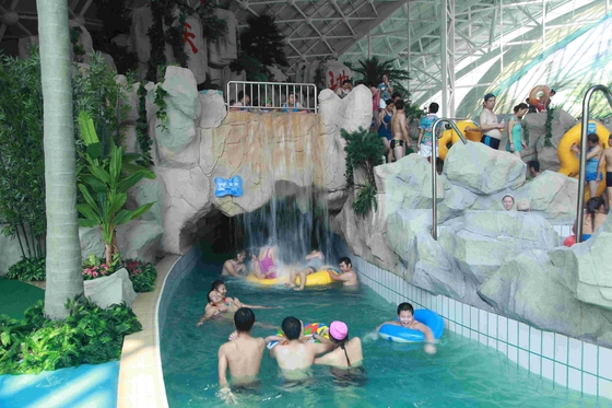 別の長さ水公園の不精な川装置ポンプ力の商業使用