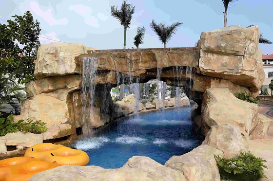 プール装置の巨大な水公園のための不精な河川水公園1つの年の保証