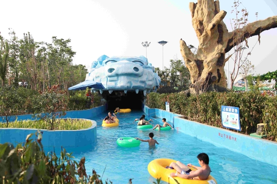 カスタマイズされた大きい水公園の不精な河川水公園の娯楽/ガラス繊維は滑ります