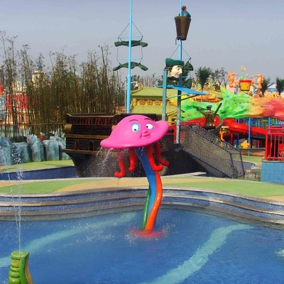子供のためのカスタマイズされたタコのスプレー公園装置のガラス繊維水公園