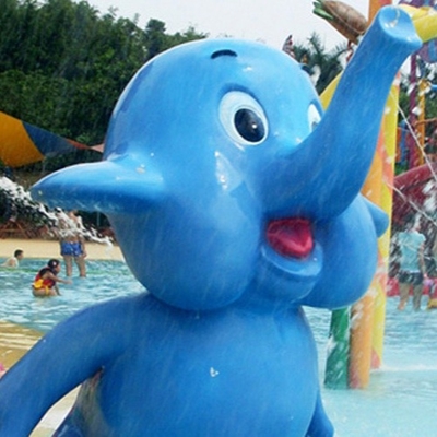 子供のためのカスタマイズされたタコのスプレー公園装置のガラス繊維水公園