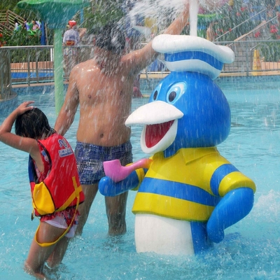 水公園のための商業ガラス繊維のアヒルのスプレー公園装置の子供の屋外ゲーム