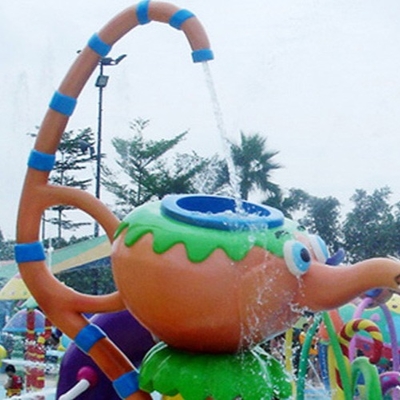 水公園装置の水の演劇は水ゲームの茶港のスプレー公園装置をからかいます