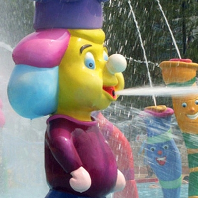 スプレー小さい象水ゲーム、水の噴水の演劇の構造、スプレー公園装置