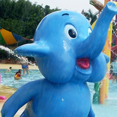 スプレー小さい象水ゲーム、水の噴水の演劇の構造、スプレー公園装置