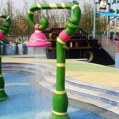 カスタマイズされたスプレーの水の演劇水ゲーム、ガラス繊維水公園装置
