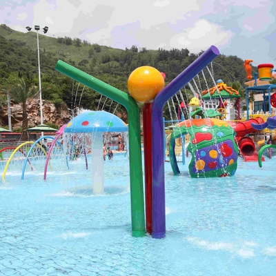 カスタマイズされたスプレー アイコン水色のコラムの水の演劇、子供の大人のための水公園装置