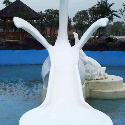 子供の小さい漫画の白鳥のガラス繊維水プールは水公園/プールのために滑ります