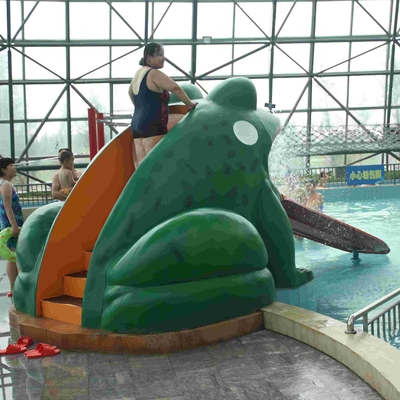 カエルによって形づけられる水プールは、水公園のための水公園のガラス繊維のスライド水演劇のゲーム滑ります