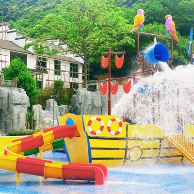 遊園地用静電気防止FRPボートウォータースライダー