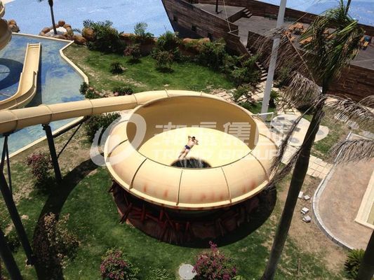 16mのプラットホームの楽しみの水公園のガラス繊維水スライド巨大なスペース水スライド