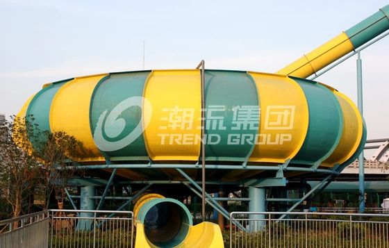 16mのプラットホームの楽しみの水公園のガラス繊維水スライド巨大なスペース水スライド