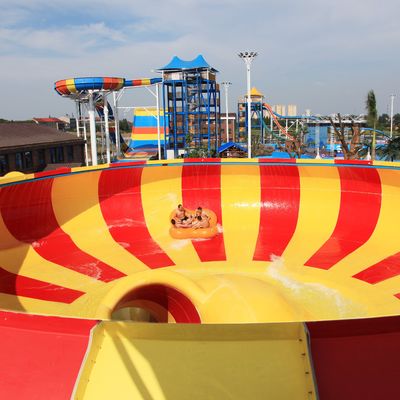 16mのプラットホームの楽しみの水公園のガラス繊維水スライド巨大なスペース水スライド