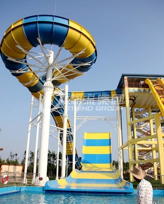 Funnuy注文水スライド、2人家族の楽しみのための遊園地のブーメランの水のスライド