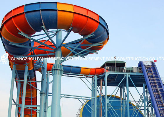 ブーメランのガラス繊維水スライドのAshland巨大な/DSMの樹脂、18.75mのプラットホームの高さ