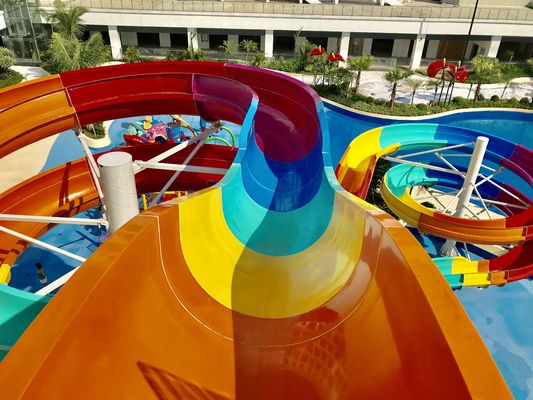 Fast Installation Water Slide with 360 Riders/H Capacity and 2 Riders/Lane Sliding Mode for Aqua Park
